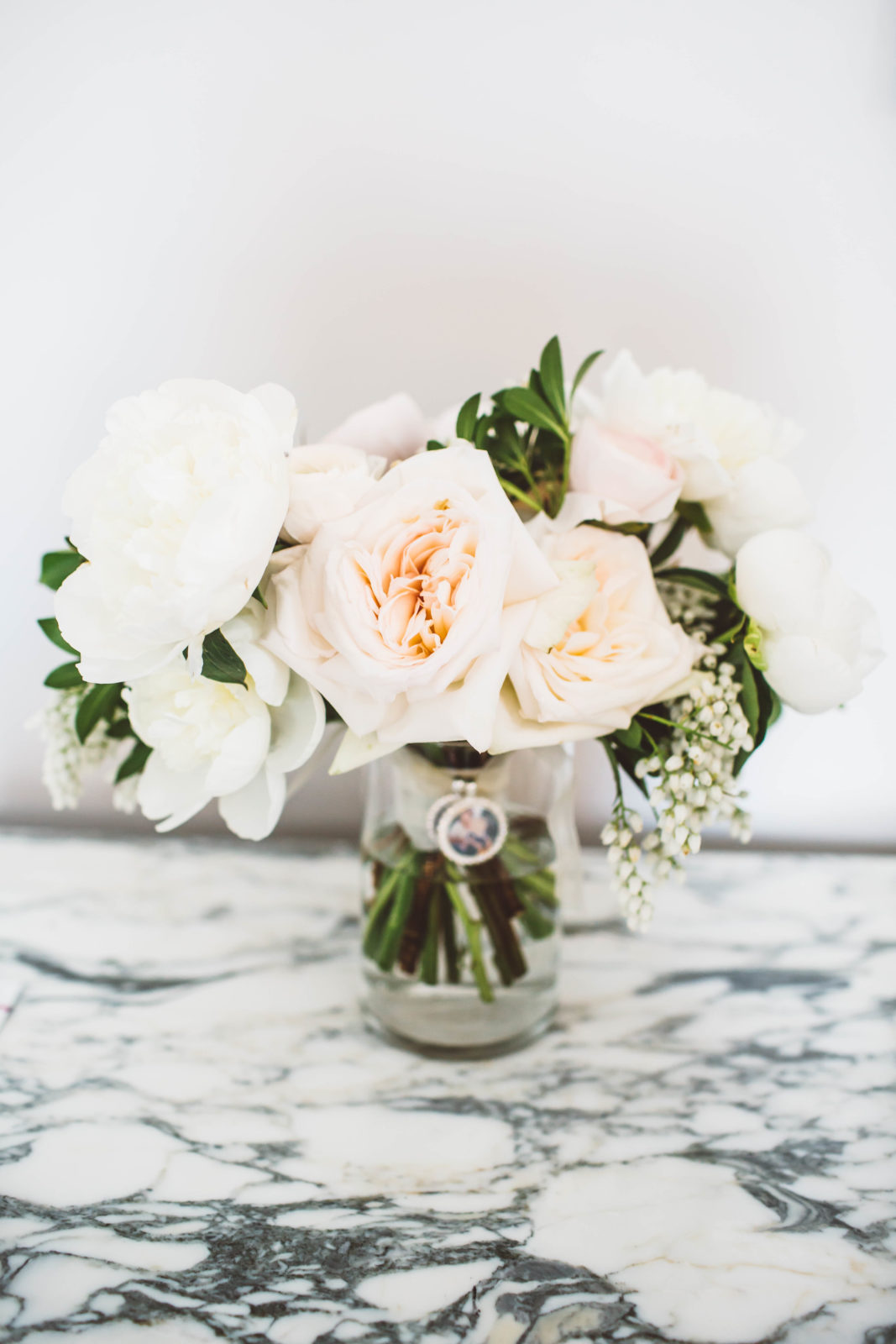 White Spring Bridal Bouquet