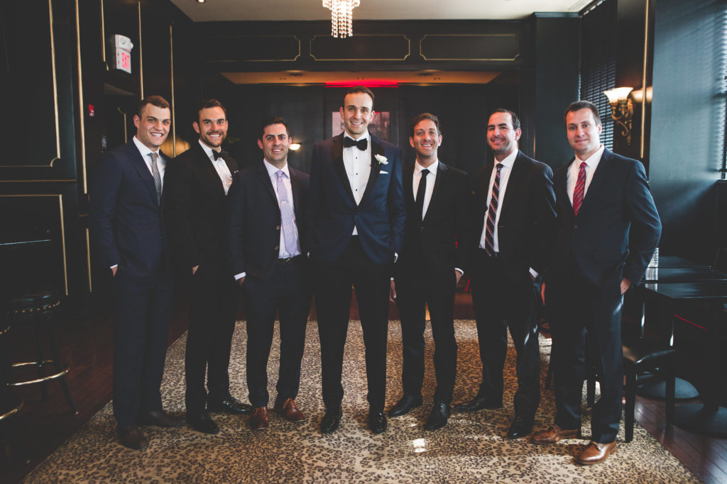 Groom and Groomsmen at The Hilton President Hotel