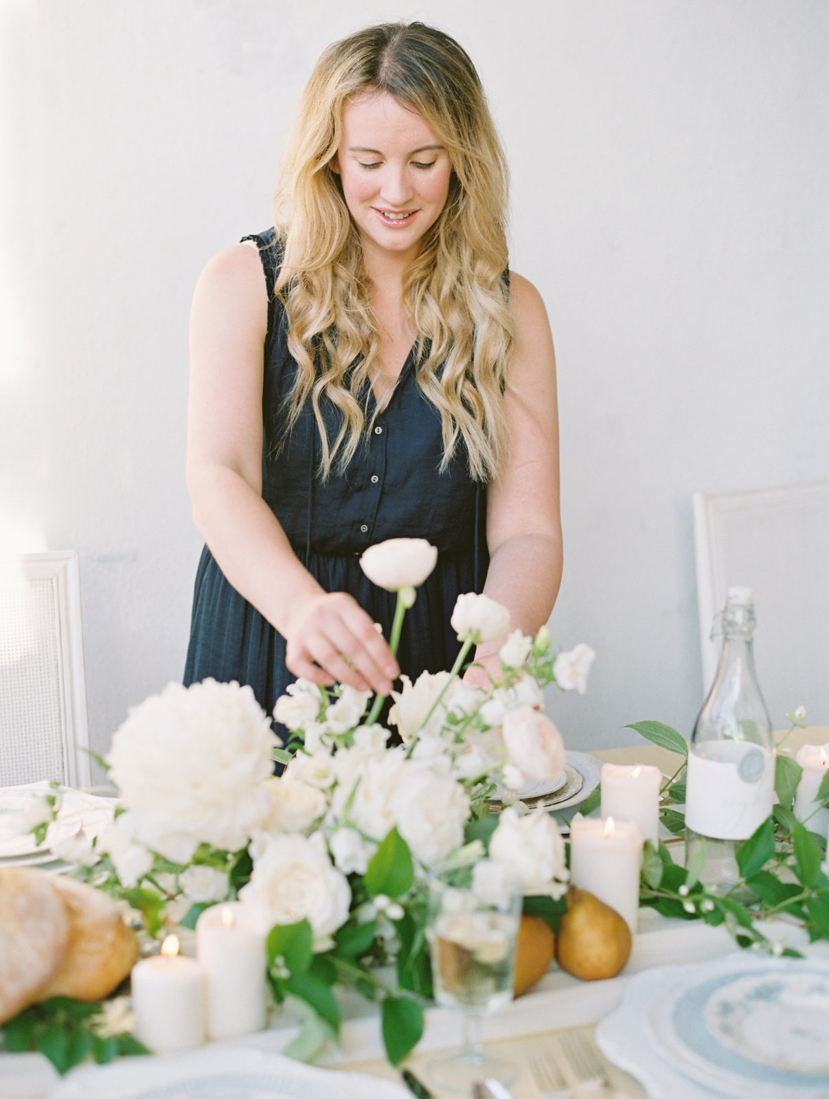 Kansas City Wedding Florist, Blue Bouquet, Designing a Tablescape