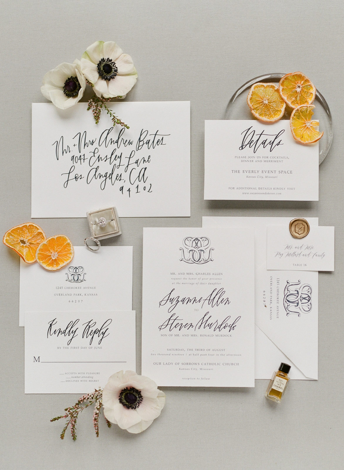 Stationery-by-Nellie-Sparkman-Stationery-Studio-at-The-Wedding-Experience-|-Planning-and-Stationery-by-Nellie-Sparkman-|-Floral-by-Blue-Bouquet-KC-Wedding-Florist